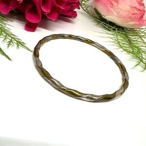 VINTAGE⚜️Sterling Silver Twisted Bangle Bracelet